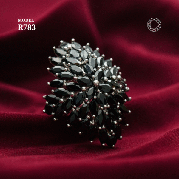 R783 - Black Spinel Ring - Image 2