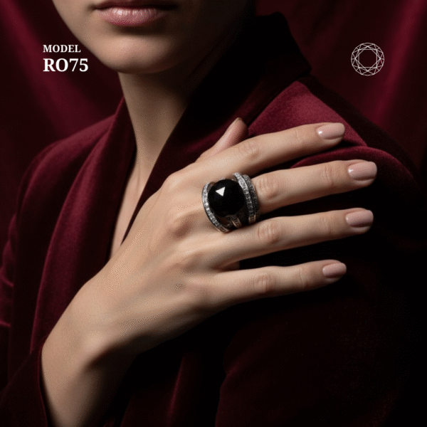 RO75 - Black Spinel Ring - Image 2