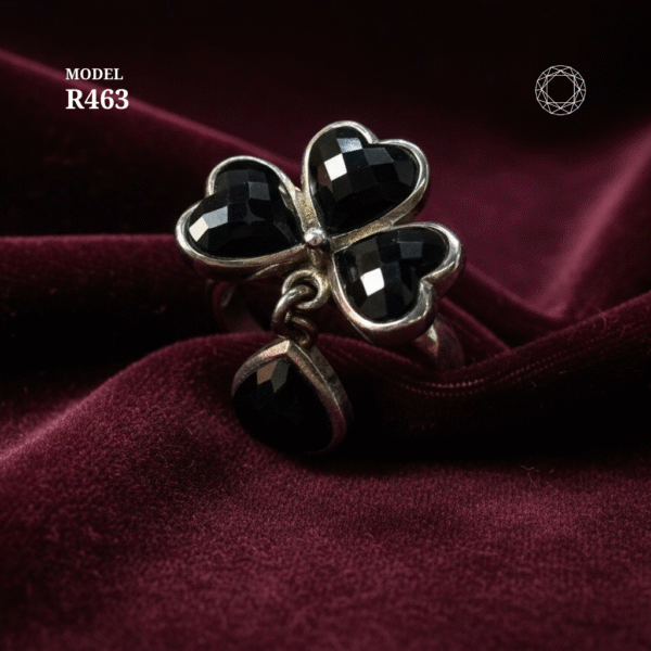 R463 - Black Spinel Ring - Image 2