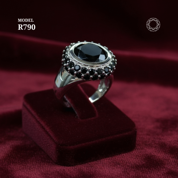 R790 - Black Spinel Ring - Image 3
