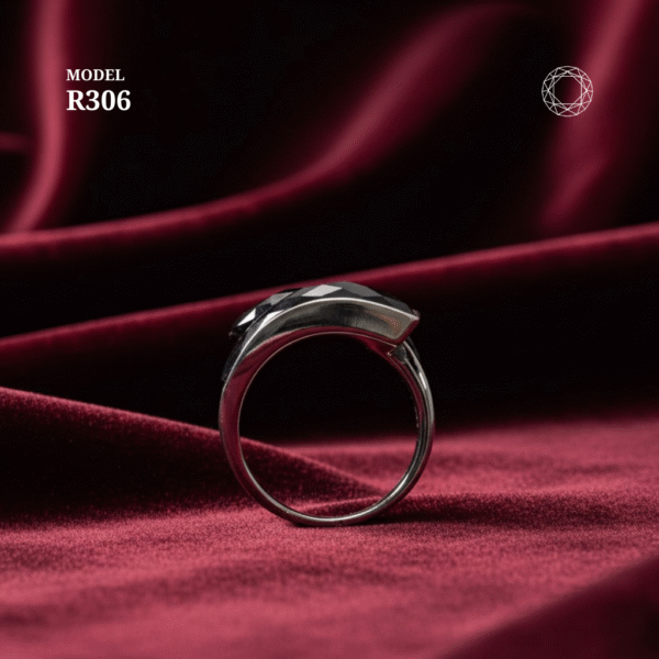 R306 - Black Spinel Ring - Image 3