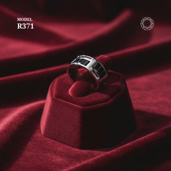 R371 - Black Spinel Ring - Image 3
