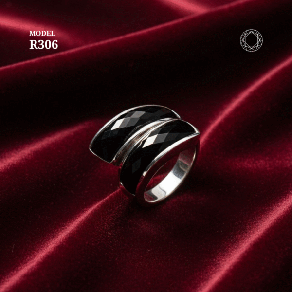 R306 - Black Spinel Ring - Image 2