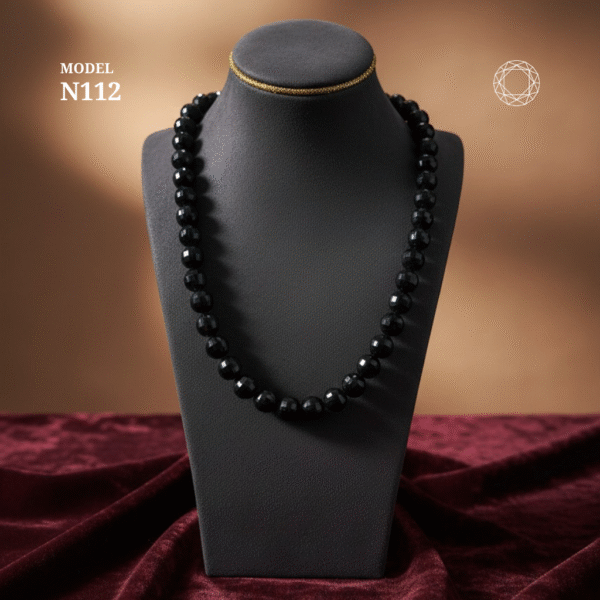 N112 - Black Spinel Necklace - Image 3