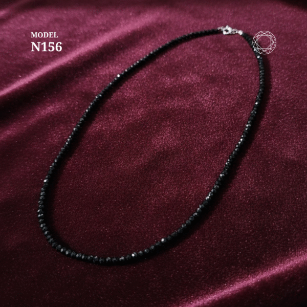N156 - Black Spinel Necklace