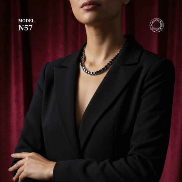 N57 - Black Spinel Necklace - Image 2