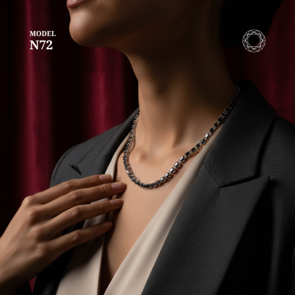 N72 - Black Spinel Necklace - Image 3