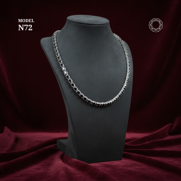 N72 - Black Spinel Necklace - Image 2