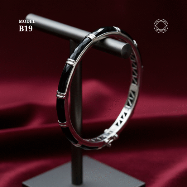 B19 - Black Spinel Bracelet - Image 2