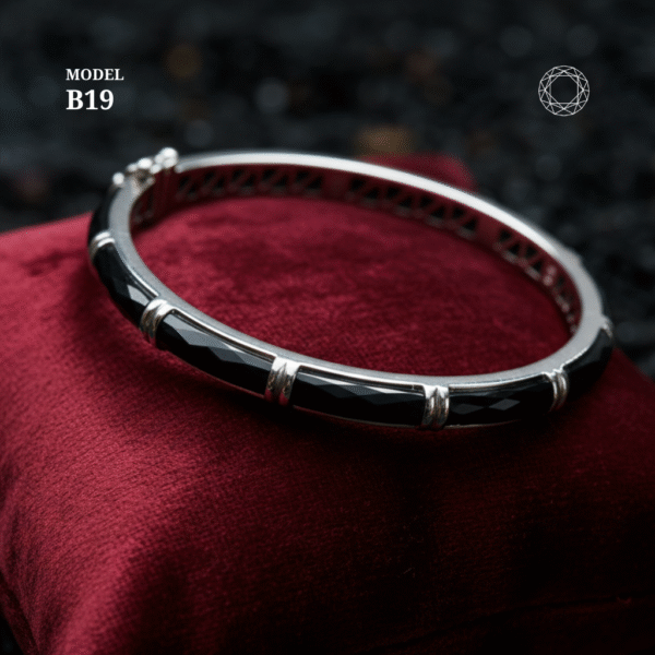 B19 - Black Spinel Bracelet - Image 4