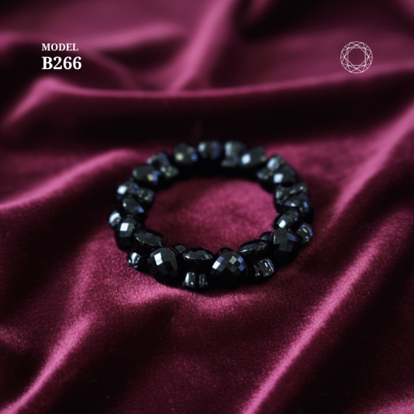 N266 - Black Spinel Bracelet