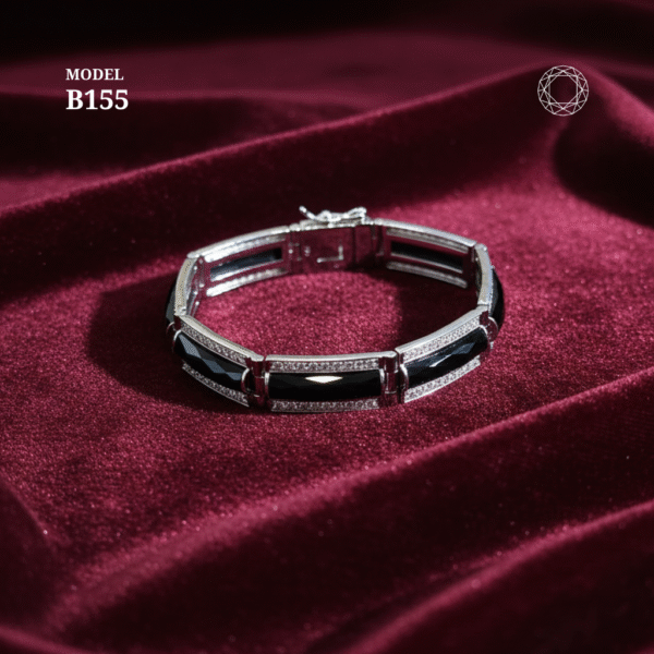 B155 - Black Spinel Bracelet