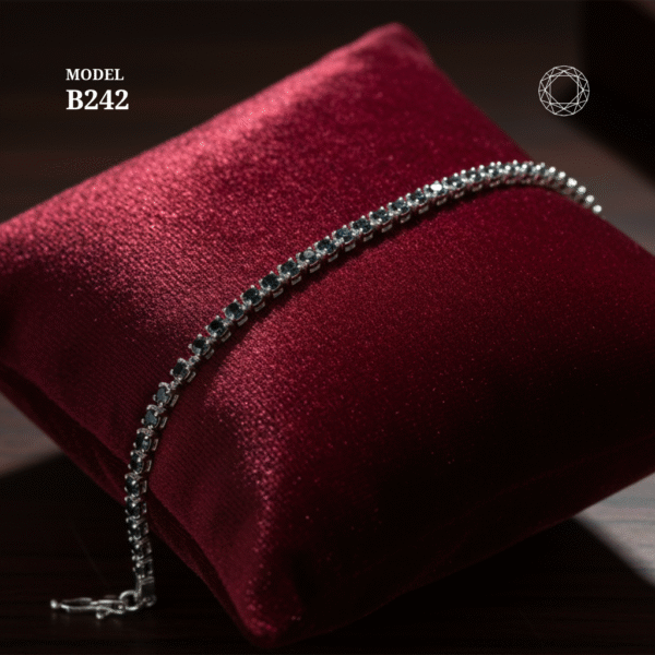 B242 - Black Spinel Bracelet