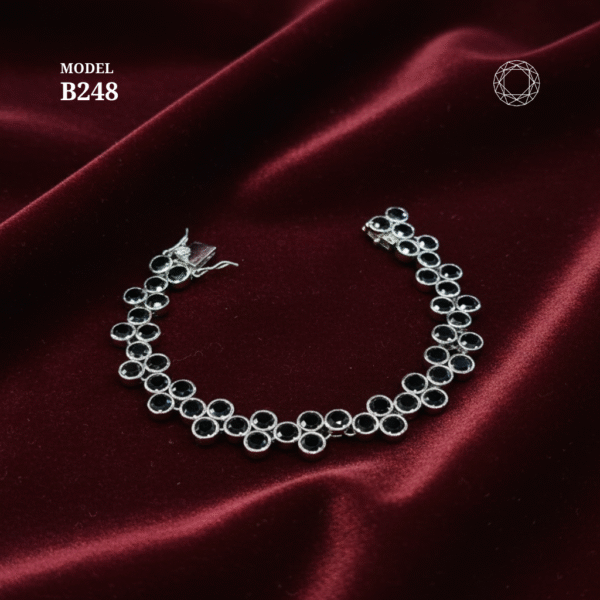 B248 - Black Spinel Bracelet
