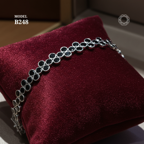 B248 - Black Spinel Bracelet - Image 3