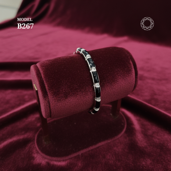 B267 - Black Spinel Bracelet