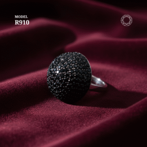 Black Spinel Ring Model R910
