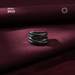 Black Spinel Ring Model R929