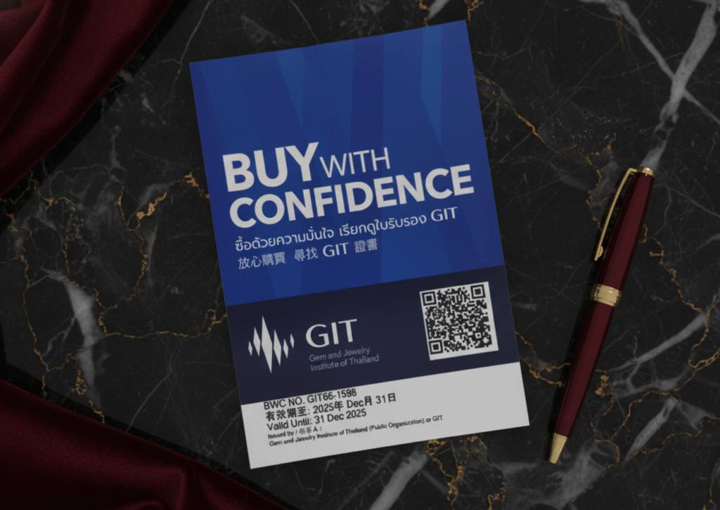 Jindapitak Thai Black Spinel - Buy With Confidence Certificate